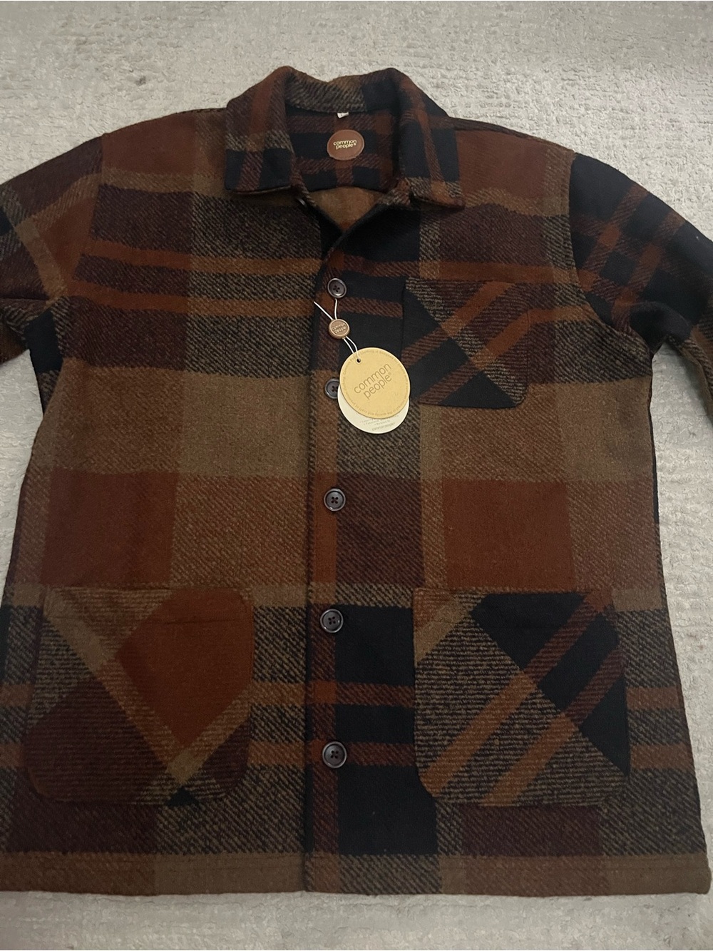 NWT Common People Jacob 3 Pocket Shacket - Picture 3 of 9